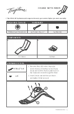 Preview for 3 page of tropitone CURVE Assembly Instructions