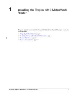 Preview for 4 page of Tropos Networks 4210 Installation Manual