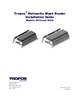 Tropos Networks 4310 Installation Manual preview