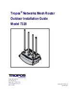 Предварительный просмотр 1 страницы Tropos Networks 7320 Outdoor Installation Manual