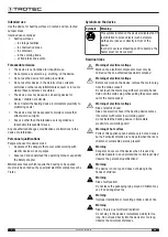 Preview for 4 page of Trotec 1.410.003.810 Operating Manual