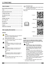 Preview for 2 page of Trotec 1120001115 Original Instructions Manual