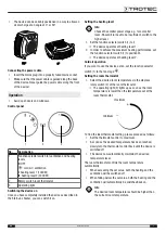 Предварительный просмотр 7 страницы Trotec 1410000609 Operating Manual