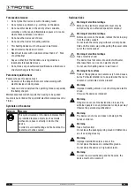 Предварительный просмотр 4 страницы Trotec 1410000661 Operating Manual