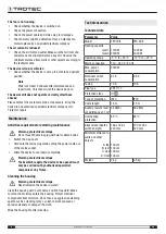 Предварительный просмотр 10 страницы Trotec 1410000661 Operating Manual