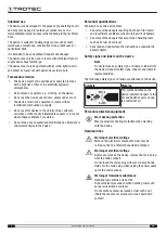 Предварительный просмотр 4 страницы Trotec 1430000051 Original Instructions Manual