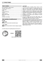 Preview for 2 page of Trotec 3.510.009.640 Operating Manual