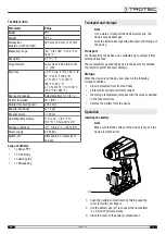 Предварительный просмотр 7 страницы Trotec 3510003012 Operating Manual