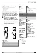 Предварительный просмотр 5 страницы Trotec 3510006031 Operating Manual