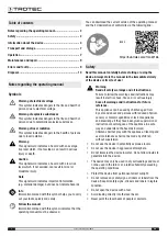 Preview for 2 page of Trotec 3510205098 Operating Manual