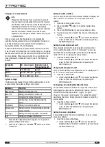 Preview for 8 page of Trotec 3510205098 Operating Manual