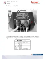 Preview for 8 page of Trotec 8012 Speedmarker CL Operation Manual