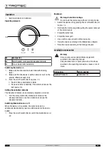 Preview for 8 page of Trotec B 1 E Operating Manual