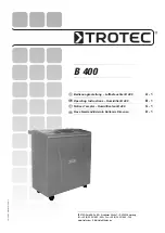 Trotec B 400 Operating Instructions Manual preview
