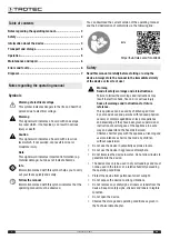 Preview for 2 page of Trotec BA16 Operating Manual