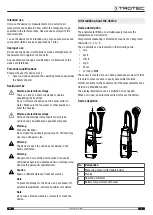 Preview for 3 page of Trotec BA16 Operating Manual