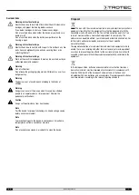 Предварительный просмотр 5 страницы Trotec BE16 Operating Manual