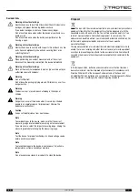 Предварительный просмотр 7 страницы Trotec BE40 Operating Manual