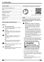 Preview for 2 page of Trotec BE47 Operating Manual