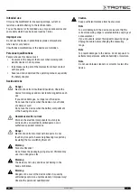 Preview for 3 page of Trotec BE47 Operating Manual