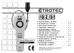 Trotec BG30 Operating Manual preview