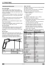 Предварительный просмотр 4 страницы Trotec BP21 Operating Manual