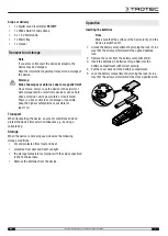 Предварительный просмотр 5 страницы Trotec BS30WP Operating Manual