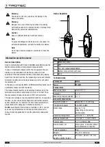 Preview for 4 page of Trotec BT22WP Operating Manual