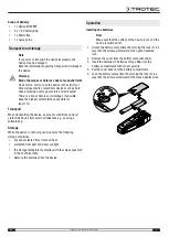 Предварительный просмотр 5 страницы Trotec BT22WP Operating Manual