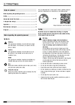 Предварительный просмотр 2 страницы Trotec BZ15M Operating Manual