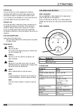 Предварительный просмотр 3 страницы Trotec BZ15M Operating Manual