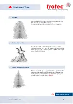 Предварительный просмотр 5 страницы Trotec Cardboard Tree Assembly Instruction