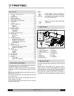 Предварительный просмотр 2 страницы Trotec IDS 100 Operation Manual