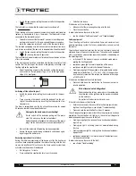 Предварительный просмотр 6 страницы Trotec IDS 100 Operation Manual