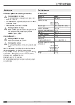 Предварительный просмотр 9 страницы Trotec IR 1200 S Operating Manual