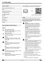 Предварительный просмотр 2 страницы Trotec IR 2400 Operating Manual