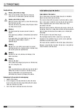 Preview for 4 page of Trotec PAE 10 Operating Manual