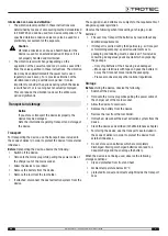 Preview for 9 page of Trotec PMTS 10-20V Operating Manual