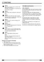 Предварительный просмотр 6 страницы Trotec PRCS 10-850 Operating Manual