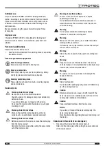 Предварительный просмотр 5 страницы Trotec PTNS 10-230V Operating Manual