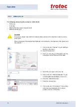 Preview for 70 page of Trotec Speedy 360 fiber Operating Manual