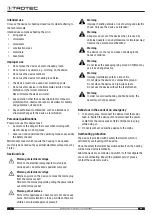 Предварительный просмотр 4 страницы Trotec TCH 2000 E Operating Manual