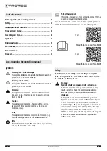 Предварительный просмотр 2 страницы Trotec TCH 21 E Operating Manual