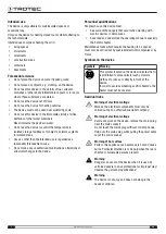 Предварительный просмотр 4 страницы Trotec TCH 21 E Operating Manual