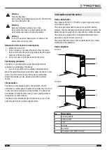 Предварительный просмотр 5 страницы Trotec TCH 21 E Operating Manual