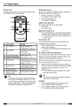 Предварительный просмотр 8 страницы Trotec TCH 2310 E Operating Manual