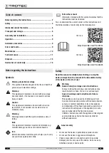 Preview for 2 page of Trotec TDP 370 E Original Instructions Manual