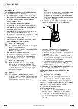 Предварительный просмотр 8 страницы Trotec TDP 370 E Original Instructions Manual