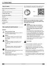 Preview for 2 page of Trotec TDP-DS Operating Manual