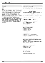 Preview for 26 page of Trotec TES 200 Original Instructions Manual